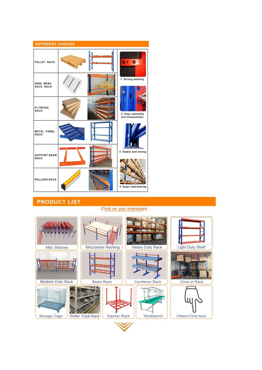 Heavy Duty Laminated Shelf Storeroom Industrial Storage Rack