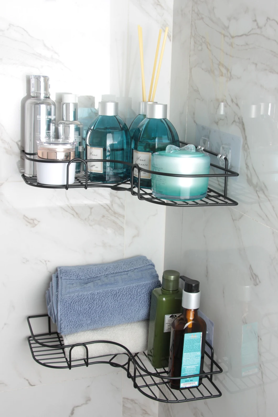 Hardware/Bath/Bathroom/Kitchen/Shower Set /Toliet Accessories Strong Shower Caddy Corner Rack