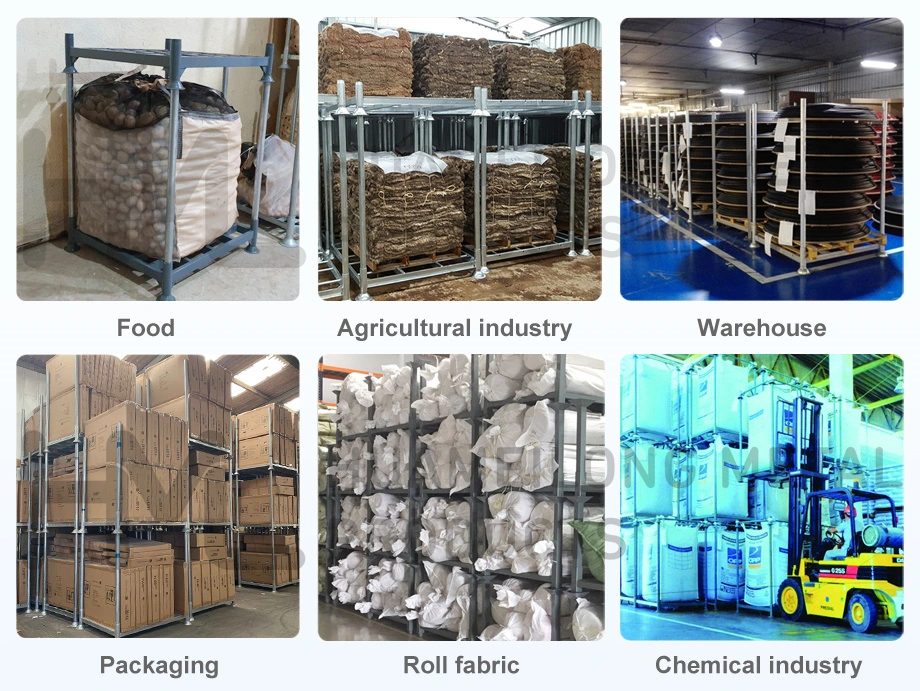 High Quality Mobile Stacking Cold Storage Steel Pipe Pallet Rack Manurack