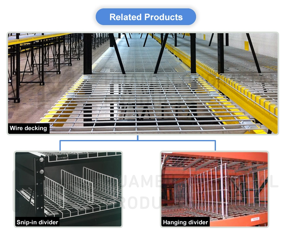 in Stock Heavy Duty Industrial Steel Metal Wire Mesh Decking Panel for Pallet Racking