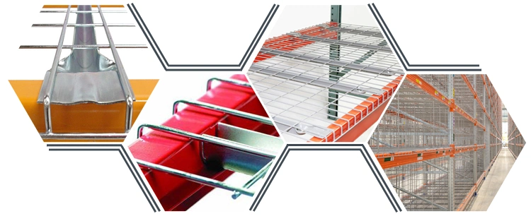 Welded Warehouse Storage Metal Mesh Wire Deck Panel for Step Beam