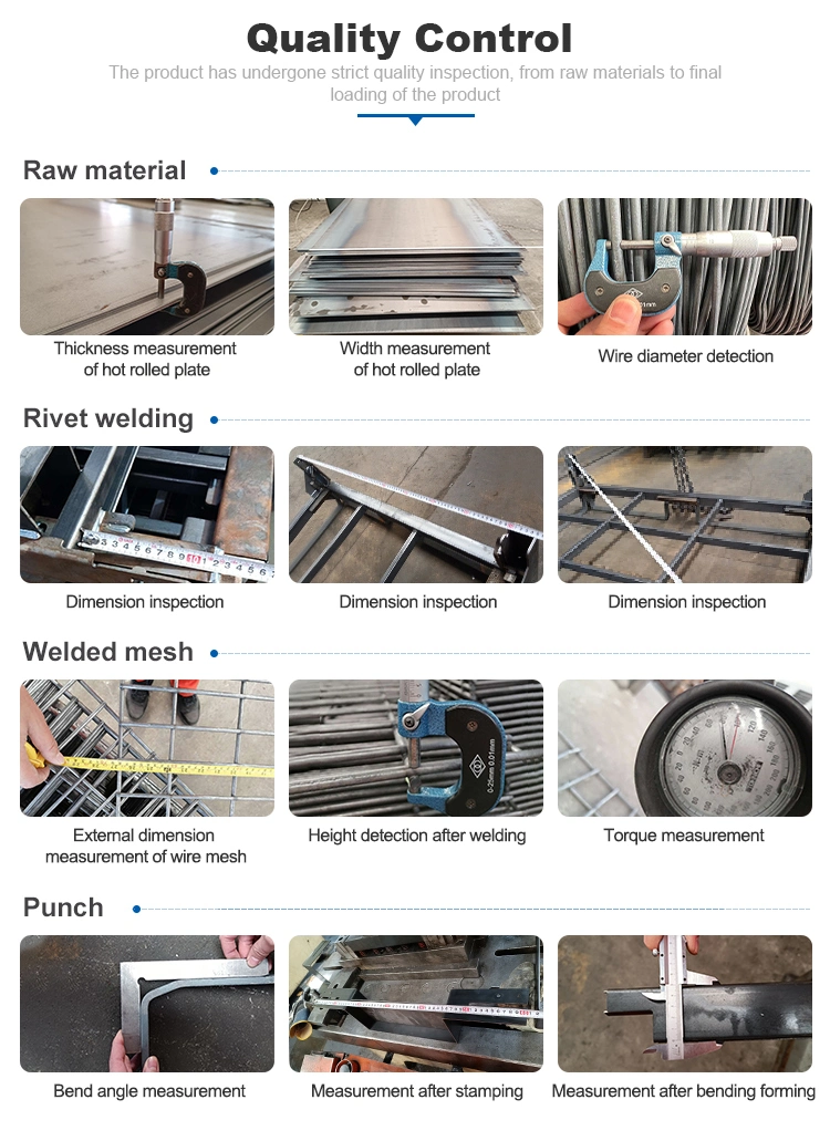 Welded Warehouse Storage Metal Mesh Wire Deck Panel for Step Beam