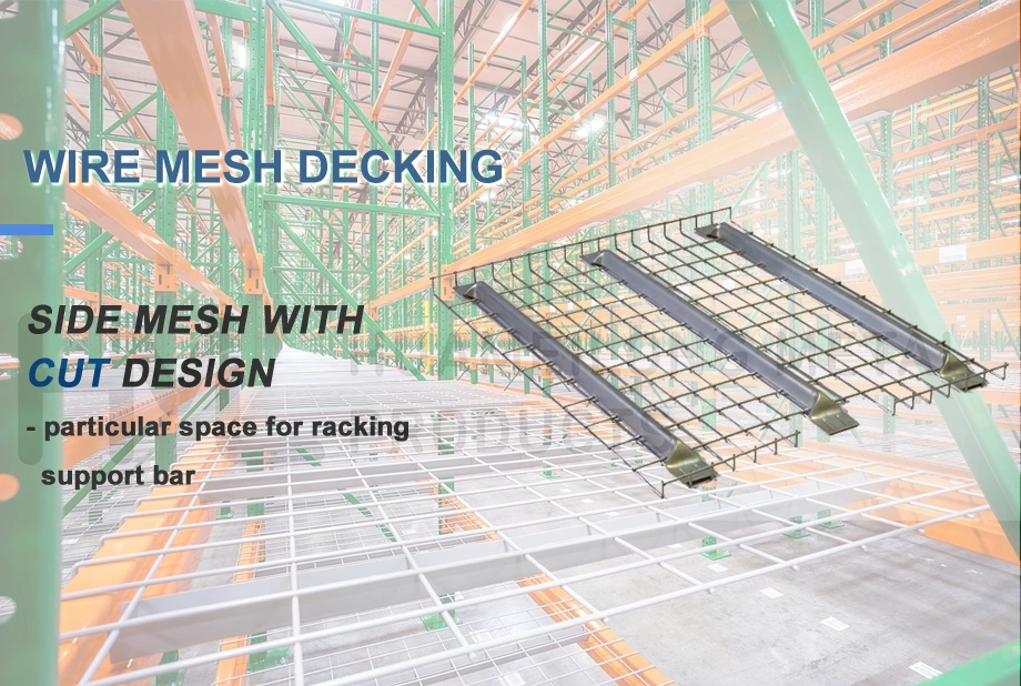 Huameilong Warehouse Industrial Welded Steel Metal Wire Mesh Decking Panels for Pallet Racks