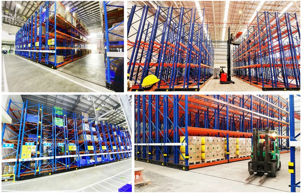 Warehouse Heavy Duty Electric Powered Motorized Mobile Pallet Rack