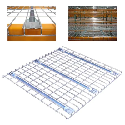 Welded Warehouse Storage Metal Mesh Wire Deck Panel for Step Beam